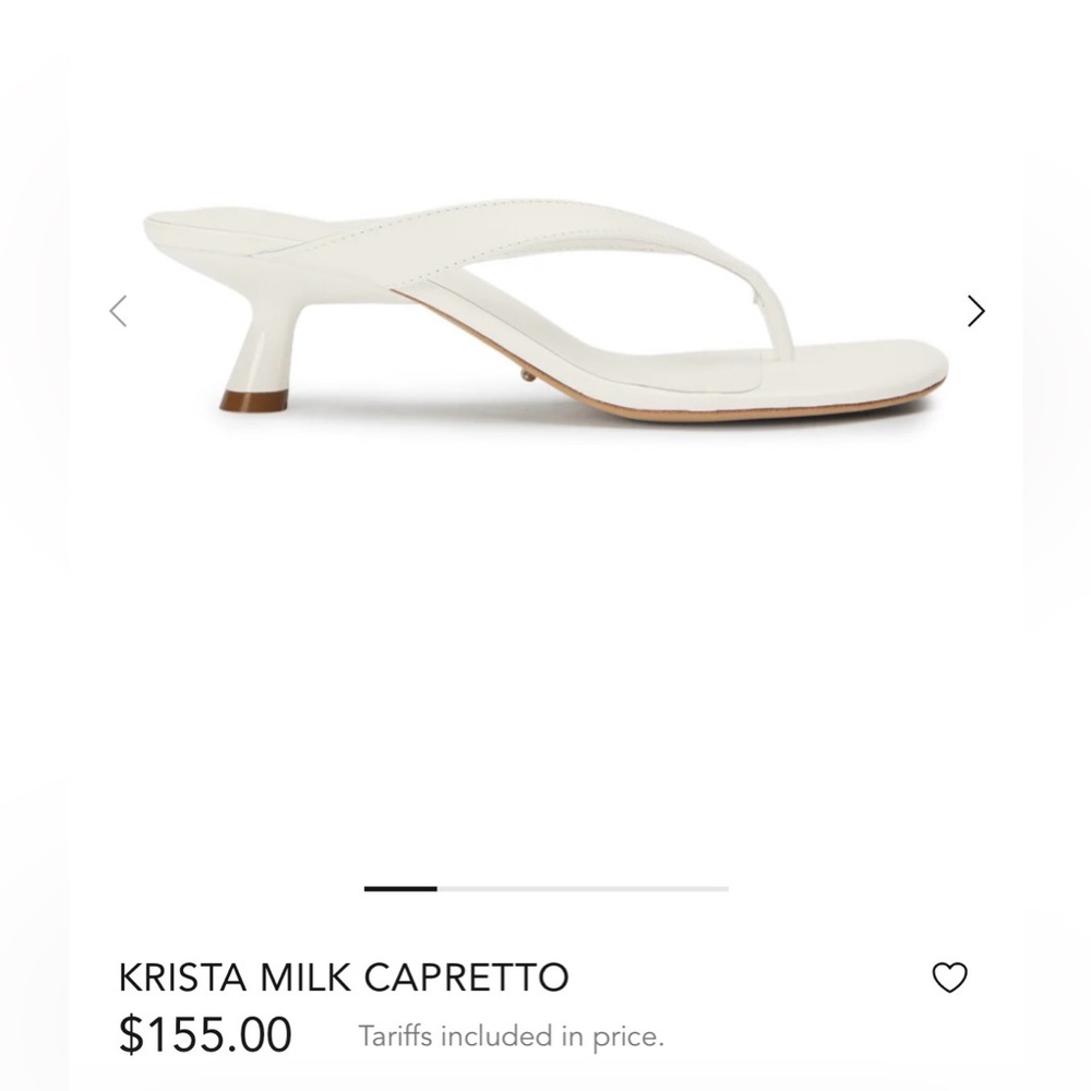 Tony Bianco size 6.5 Krista in Milk Capretto